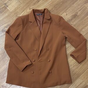 SHEIN Chocolate Brown Blazer
